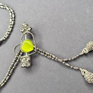 Rhinestone Heart Necklace